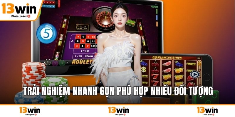 Trải nghiệm nhanh gọn phù hợp nhiều đối tượng